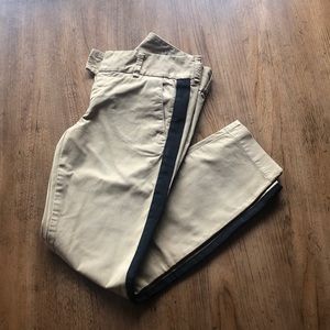 J Crew Tuxedo Stripe Chinos